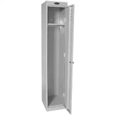 Picture of STEELCO PERSONNEL LOCKER 1 DOOR BANK OF 2 305MM SILVER GREY