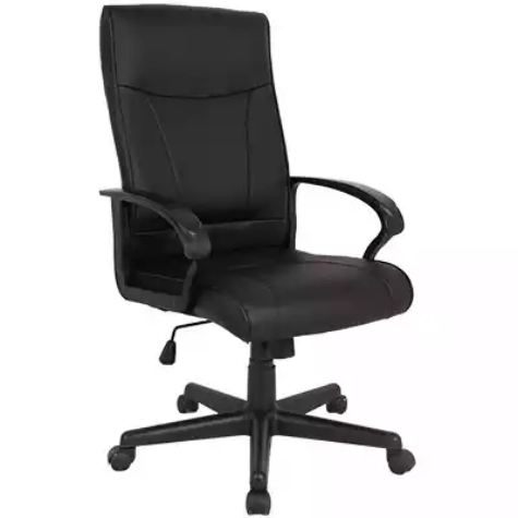 Picture of SYLEX HEMSWORTH EXECUTIVE CHAIR 1-LEVER BONDED LEATHER BLACK