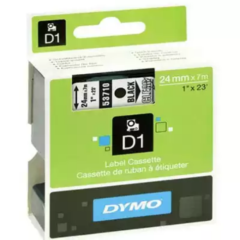 Picture of DYMO 53710 D1 LABELLING TAPE 24MM X 7M BLACK ON CLEAR