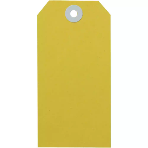 Picture of AVERY 15140 SHIPPING TAG SIZE 5 120 X 60MM YELLOW BOX 1000