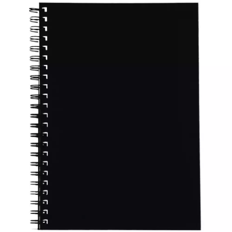 Picture of SPIRAX 512 NOTEBOOK 7MM RULED HARD COVER SPIRAL BOUND A4 200 PAGE BLACK