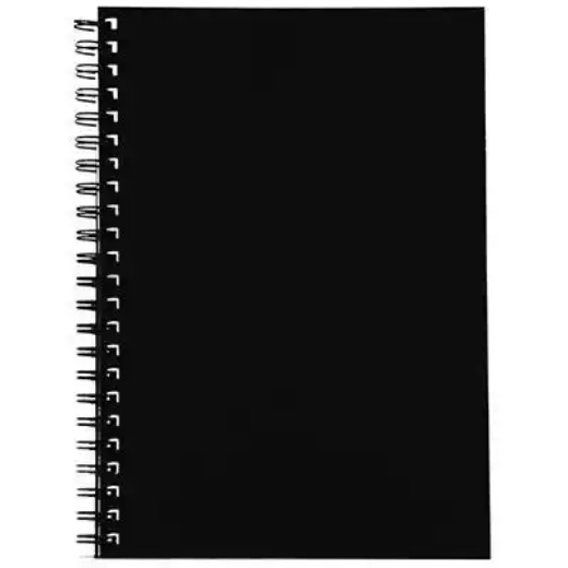 Picture of SPIRAX 512 NOTEBOOK 7MM RULED HARD COVER SPIRAL BOUND A4 200 PAGE BLACK