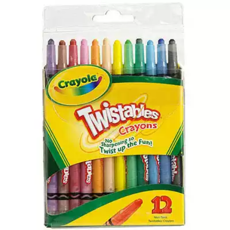 Picture of CRAYOLA TWISTABLES CRAYONS ASSORTED PACK 12