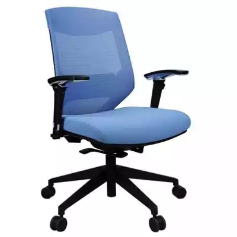 Picture of VOGUE TASK CHAIR MEDIUM MESH BACK ARMS BLUE