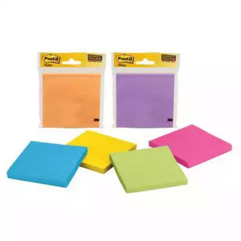 Picture of POST-IT 4490-SSMX SUPER STICKY NOTES 90 SHEETS PER PAD 101 X 101MM ASSORTED NEON AND ULTRA