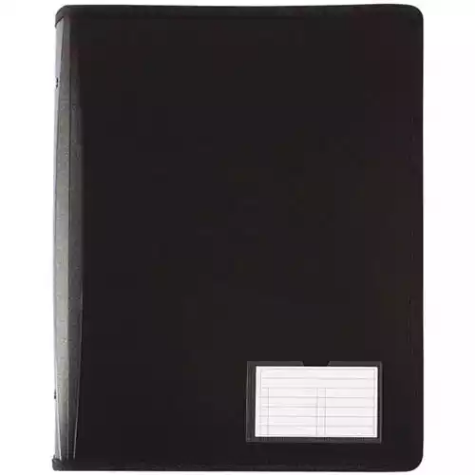 Picture of BANTEX ZIPPER RING BINDER 2D 25MM A4 BLACK