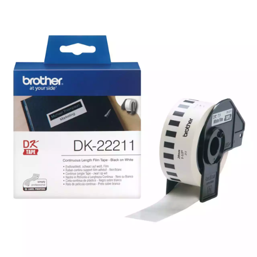 Picture of BROTHER DK-22211 CONTINUOUS FILM LABEL ROLL 29MM X 15.24M WHITE