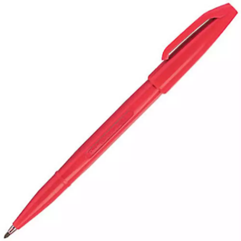 Picture of PENTEL S520 SIGN PEN 0.8MM RED