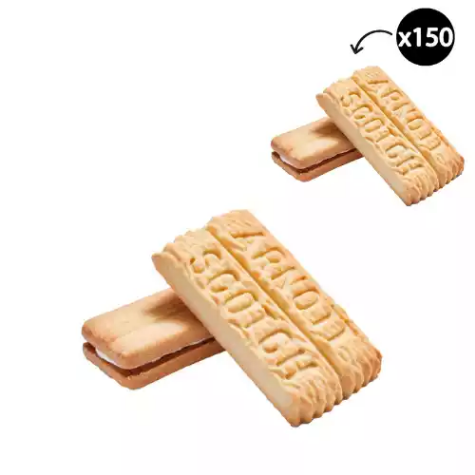 Picture of ARNOTTS SHORTBREAD CREAM AND SCOTCH FINGER PORTION SIZE CARTON 150