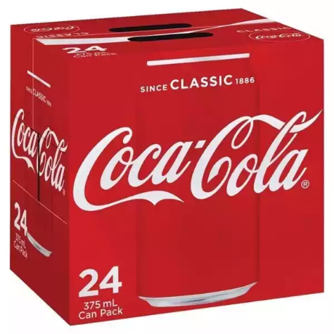 Picture of COCA-COLA CANS 375ML BOX 24