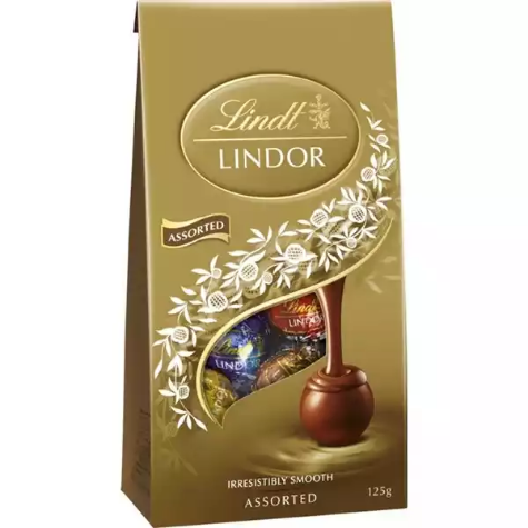Picture of LINDT LINDOR ASSORTED CHOCOLATE BAG 125GM
