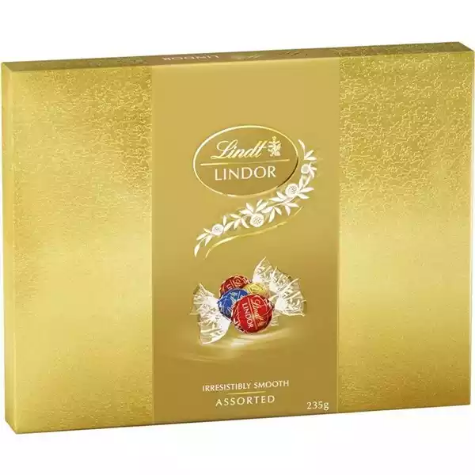 Picture of LINDT LINDOR ASSORTED CHOCOLATE BALL GIFT BOX 235GM