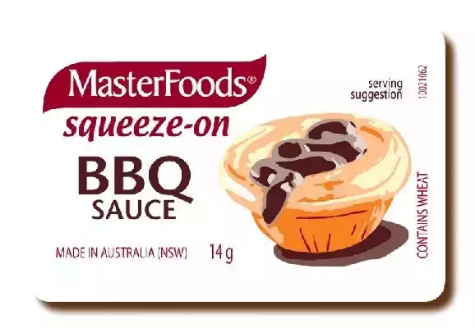 Picture of MASTERFOOD SAUCE BBQ 14G 100PK