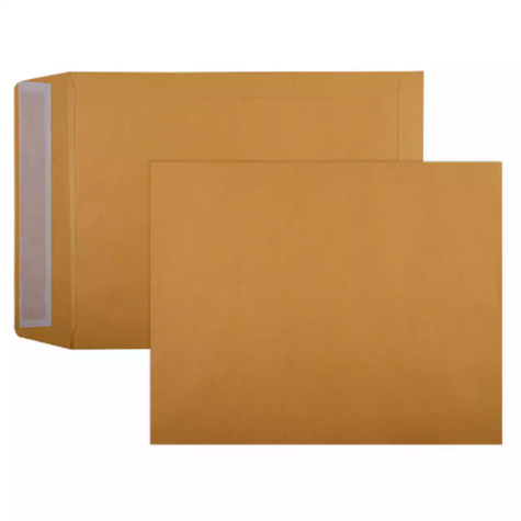 Picture of CUMBERLAND ENVELOPES POCKET PLAINFACE STRIP SEAL 85GSM 305 X 255MM GOLD BOX 250