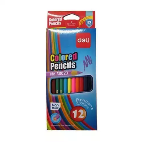 Picture of DELI COLOURED PENCILS ASSORTED BOX 12