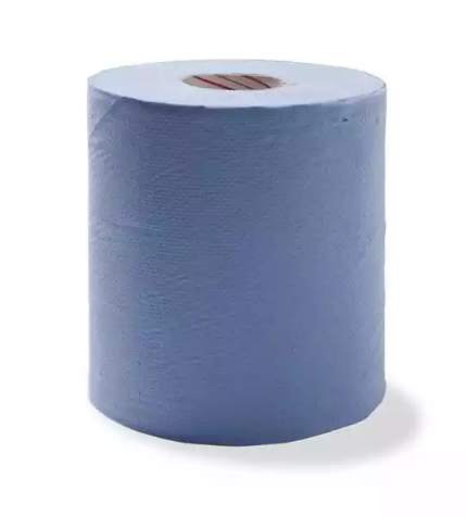 Picture of DURO CENTREFEED TOWEL BLUE PERFORATED 195X300M 6PK