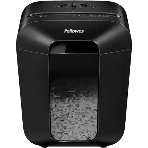 Picture of FELLOWES LX50 POWERSHRED CROSS CUT SHREDDER BLACK