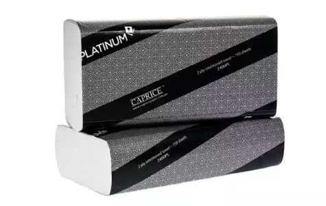Picture of PLATINUM HAND TOWEL ULTRASLIM 230 X 240MM 150 SHEET CARTON 16