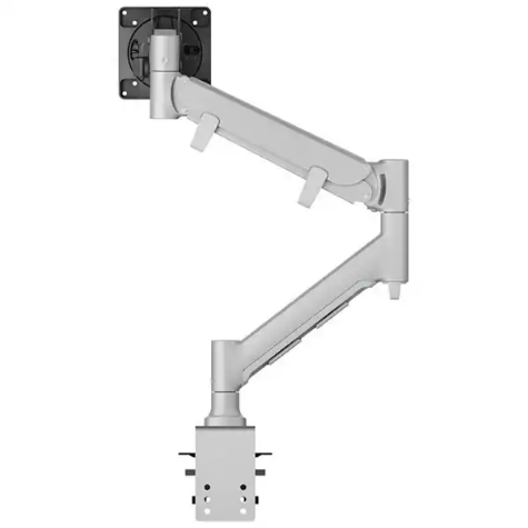 Picture of ATDEC FORTIS HEAVY DUTY DYNAMIC MONITOR ARM & DESK CLAMP FOR UP TO 49 INCH DISPLAYS SILVER