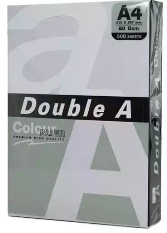 Picture of DOUBLE A COLOURS A4 COPY PAPER 80GSM LAVENDER PACK 500 SHEETS