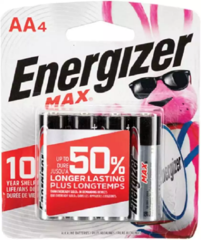Picture of ENERGIZER E91 BATTERIES AA ALKALINE 1.5V PACK 4
