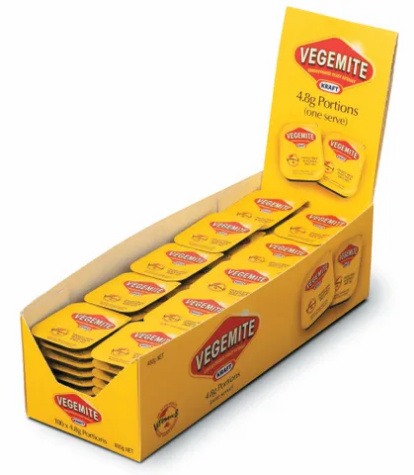 Picture of KRAFT VEGEMITE 4.8GM PORTIONS PACK 90