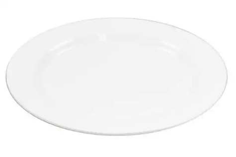 Picture of MELAMINE PLATE ROUND 250MM WHITE