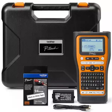 Picture of BROTHER PT-E560BTVP PRO LABELLING MACHINE ORANGE