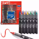 Picture of SHARPIE CREATIVE WATER-BASED ACRYLIC MARKERS BRUSH TIP ASSORTED COLOURS PACK 12