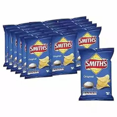 Picture of SMITHS CRISPS CRINKLE CUT ORIGINAL 45GM CARTON 18