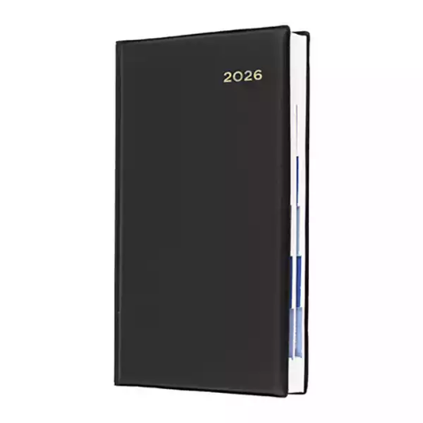 Picture of COLLINS BELMONT 61PA.V99 DIARY DAY TO PAGE OCTAVO BLACK