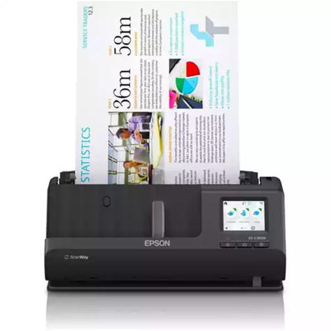 Picture of EPSON ULTRA COMPACT DESKTOP DOCUMENT SCANNER WITH SCANWAY BLACK