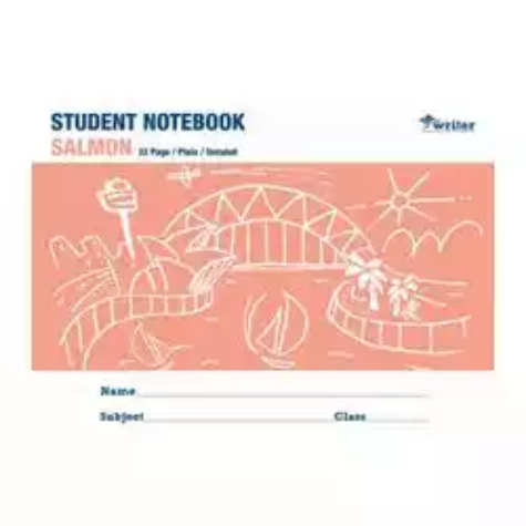 Picture of PROTEXT STUDENT BOOK (SALMON) BLANK (UNRULED) LANDSCAPE 32PG