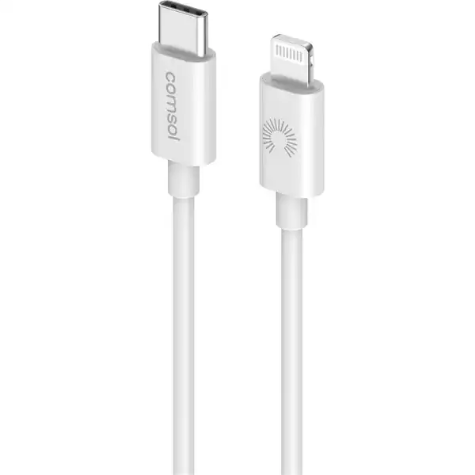 Picture of COMSOL CABLE USB-C TO APPLE LIGHTNING 1.2M WHITE