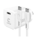 Picture of COMSOL USB-C WALL CHARGER 20W + USB-C CABLE 1.2M WHITE