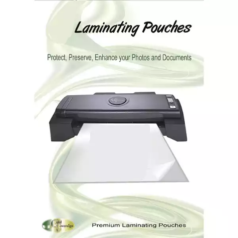 Picture of GOLD SOVEREIGN LAMINATING POUCH 250 MICRON FULL GLOSS A5 154 X 216MM PACK 100