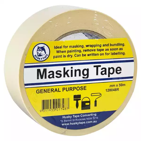 Picture of HUSKY MASKING TAPE 1220 GENERAL PURPOSE 48MM X 50M