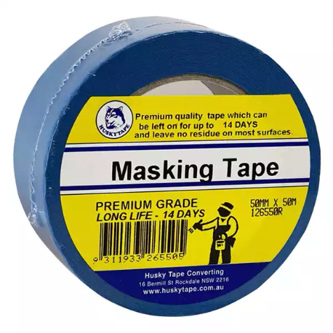 Picture of HUSKY MASKING TAPE PAINTERS 1265R 14 DAY 50MM X 50M