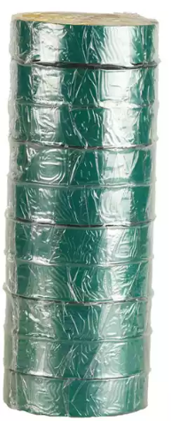 Picture of HUSKY PVC INSULATION TAPE 440 18MM X 20M GREEN PACK 10