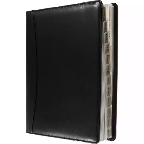 Picture of DEBDEN ELITE EXECUTIVE 1100.U99 DIARY DAY TO PAGE 246 X 164MM BLACK
