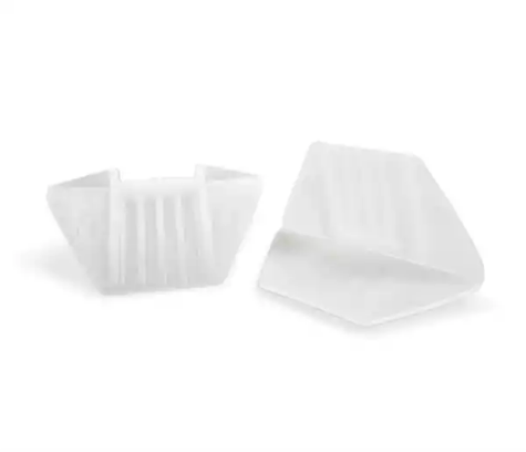Picture of PALLET EDGE PROTECTORS PLASTIC 25 X 25 X 50MM WHITE/BLACK CARTON 1000