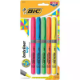 Picture of BIC BRITELINER GRIP HIGHLIGHTER PEN STYLE CHISEL ASSORTED PACK 5