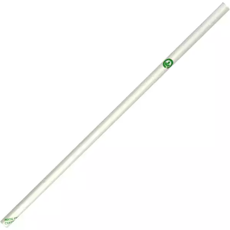 Picture of BIOPAK BIOSTRAW REGULAR STRAW WRAPPED 6MM WHITE PACK 250
