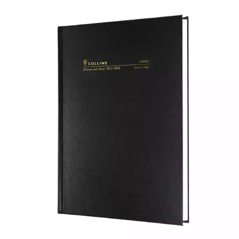 Picture of COLLINS 14M4.P99 FINANCIAL YEAR DIARY DAY TO PAGE A4 BLACK