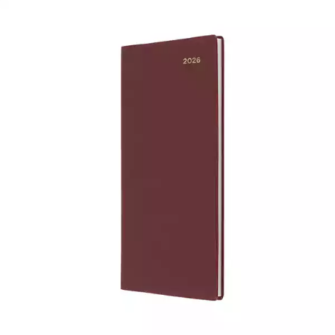 Picture of COLLINS BELMONT COLOURS POCKET 377P.V78 DIARY WEEK TO VIEW B6/7 PORTRAIT BURGUNDY