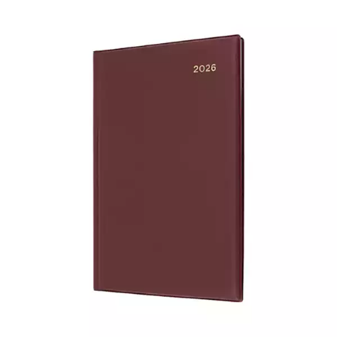 Picture of COLLINS BELMONT DESK 387.V78 DIARY WEEK TO VIEW A5 BURGUNDY