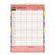 Picture of COLLINS EDGE RAINBOW WALL CALENDAR EDFC135 MONTH TO VIEW A3