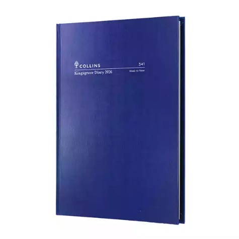 Picture of COLLINS KINGSGROVE 341.P59 DIARY WEEK TO VIEW A4 BLUE