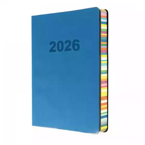 Picture of COLLINS RAINBOW EDGE ED151.U57 DIARY DAY TO PAGE A5 BLUE