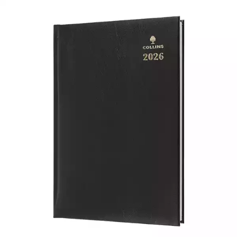 Picture of COLLINS STERLING 344.P99 DIARY WEEK TO VIEW A4 BLACK